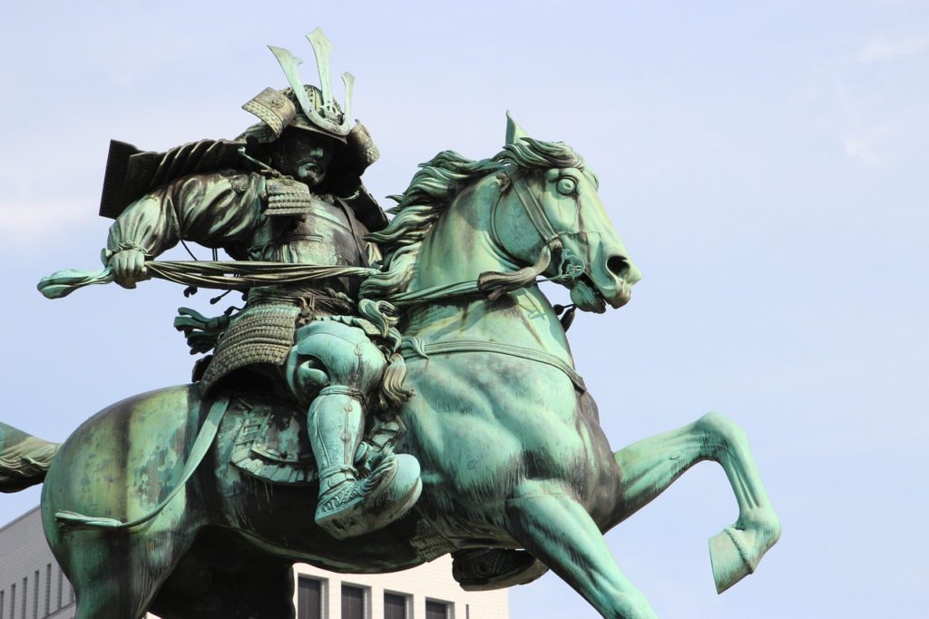 Samuraï sur un cheval